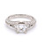 platinum princess diamond solitaire with fancy diamond shouldered mount murray co jewellers belfast engagement rings