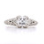 platinum princess diamond solitaire with fancy diamond shouldered mount murray co jewellers belfast engagement rings