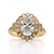 18ct yellow gold fancy oval diamond cluster engagement ring murray co jewellers belfast