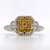 18ct White Gold & 22ct Yellow Gold 0.28ct Citrine & 0.34ct Diamond Ring murray co jewellers belfast