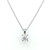 18ct white gold round brilliant diamond solitaire pendant murray co jewellery belfast