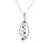 18ct white gold sapphire and diamond pendant murray co jewellers belfast