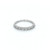 18ct White Gold 0.26ct Rub Over Set Diamond Wedding Ring murray co jewellers belfast