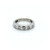 Platinum 0.20ct 5 Stone Rub Over Set Diamond Wedding Ring murray co jewellers belfast
