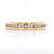 18ct Yellow Gold 0.18ct Diamond Off Set Channel Set Wedding Ring murray co jewellers belfast
