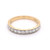 18ct Yellow Gold Milgrain 0.50ct Pavé Set Diamond Wedding Ring murray co jewellers wedding rings eternity rings