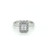Platinum 0.76ct Cushion Diamond Cluster Engagement Ring murray co jewellers belfast