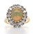 14ct Yellow Gold 2.00ct Opal & 0.90ct Diamond Cluster Ring murray co jewellers belfast