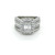 14ct White Gold 2.00ct Diamond Illusion Cluster Ring Set murray co jewellers belfast