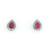 9ct Yellow Gold 0.78ct Pear Ruby & 0.45ct Diamond Earrings murray co jewellers belfast