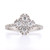 18ct White Gold 0.76ct Floral Style Diamond Cluster Ring murray co jewellers belfast