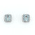 18ct White Gold 4.15ct Aquamarine & 0.70ct Diamond Cluster Earrings murray co jewellers belfast