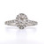 Platinum 0.67ct Oval Diamond Cluster Engagement Ring murray co jewellers belfast