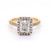 18ct Yellow Gold 1.92ct Radiant Cut Diamond Cluster Ring murray co jewellers belfast