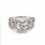 Platinum 2.32ct Lab Grown Oval Diamond Cluster Ring murray co jewellers belfast