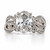 Platinum 2.32ct Lab Grown Oval Diamond Cluster Ring murray co jewellers belfast