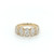 18ct Yellow Gold 1.01ct Illusion Set Diamond Oval Ring murray co jewellers belfast