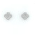 18ct White Gold 0.70ct Fancy Shaped Diamond Earrings murray co jewellers belfast