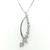 18ct White Gold 0.50ct Diamond Fancy Bar Pendant murray co jewellers belfast