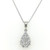 18ct White Gold 0.51ct Diamond Illusion Set Pear Cluster Pendant murray co jewellers belfast