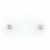 14ct White Gold 0.25ct Princess Cut Diamond Solitaire Stud Earrings murray co jewellers belfast