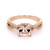 18ct Rose Gold 1.18ct Morganite & 0.10ct Diamond Solitaire Ring murray co jewellers belfast