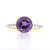 18ct Yellow Gold 1.83ct Amethyst & 0.10ct Diamond Solitaire Ring murray co jewellers belfast engagement rings wedding rings gemstone rings jewellery