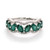 Platinum 1.91ct Emerald & 0.19ct Diamond Eternity Ring murray co jewellers belfast