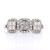 18ct White Gold 0.72ct Diamond 3 Stone Style Cluster Ring murray co jewellers belfast