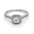 Platinum 0.73ct Diamond Cushion Shaped Cluster Ring murray co jewellers belfast