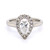 Platinum 0.86ct Pear Diamond Cluster Engagement Ring murray co jewellers belfast