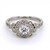 Platinum 0.80ct Diamond Vintage Flower Style Cluster Ring murray co jewellers belfast