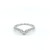 Platinum 0.22ct Rub Over Set Diamond Shaped Wedding Ring murray co jewellers belfast