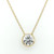 9ct Yellow Gold Rub Over Set 0.90ct Lab Grown Diamond Pendant murray co jewellers belfast