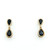 9ct Yellow Gold 1.42ct Sapphire Double Pear Drop Earrings murray co jewellers belfast