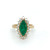 18ct Yellow Gold 1.90ct Marquise Emerald & 0.76ct Diamond Cluster Ring murray co jewellers belfast