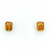 9ct Yellow Gold 1.76ct Octagon Citrine Rub Over Set Earrings murray co jewellers belfast