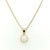 9ct Yellow Gold 0.31ct Round Opal Rub Over Set Pendant murray co jewellers belfast