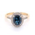 9ct Yellow Gold 1.48ct London Blue Topaz & 0.25ct Diamond Ring murray co jewellers belfast