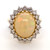 14ct Yellow Gold 5.45ct Opal & 1.25ct Diamond Cluster Ring murray co jewellers belfast