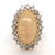 14ct Yellow Gold 6.80ct Opal & 1.40ct Diamond Cluster Ring murray co jewellers belfast