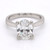 Platinum 2.16ct Lab Grown Oval Diamond Solitaire Ring murray co jewellers belfast