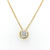 9ct Yellow Gold 0.54ct Lab Grown Diamond Rub Over Pendant murray co jewellers belfast