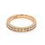 18ct Yellow Gold 0.52ct Pavé Set Diamond Milgrain Edged Ring murray co jewellers belfast