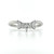 Platinum 0.25ct Diamond Fancy Shaped Wedding Ring murray co jewellers belfast