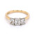 18ct Yellow Gold 1.02ct Radiant Diamond 3 Stone Ring murray co jewellers belfast