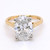 18ct Yellow Gold 3.92ct Lab Grown Oval Diamond Solitaire Ring murray co jewellers belfast