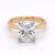 18ct Yellow Gold 2.80ct Lab Grown Oval Diamond Solitaire Ring murray co jewellers belfast