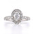Platinum 0.74ct Oval Diamond Cluster Ring murray co jewellers belfast gia certified