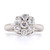 Platinum 1.00ct Diamond 7 Stone Flower Style Cluster Ring murray co jewellers belfast